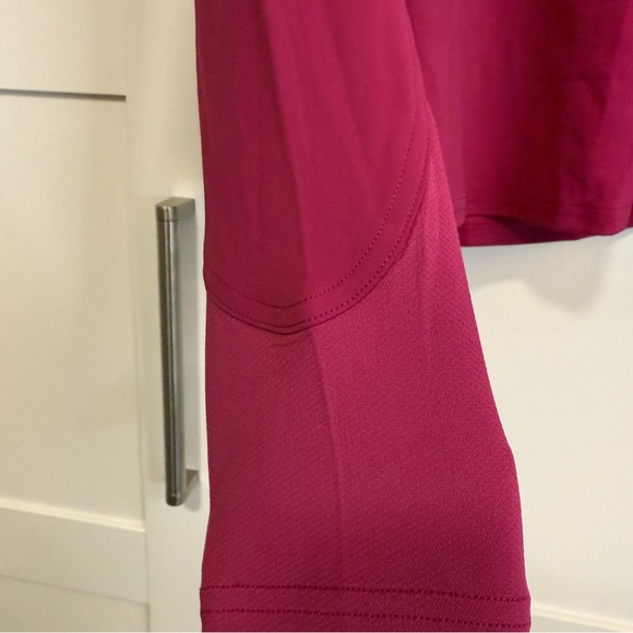 NWT Sz 12 NULUX LONG SLEEVE TENNIS HALF-ZIP Magenta Purple MGPR Lululemon - Picture 2 of 13
